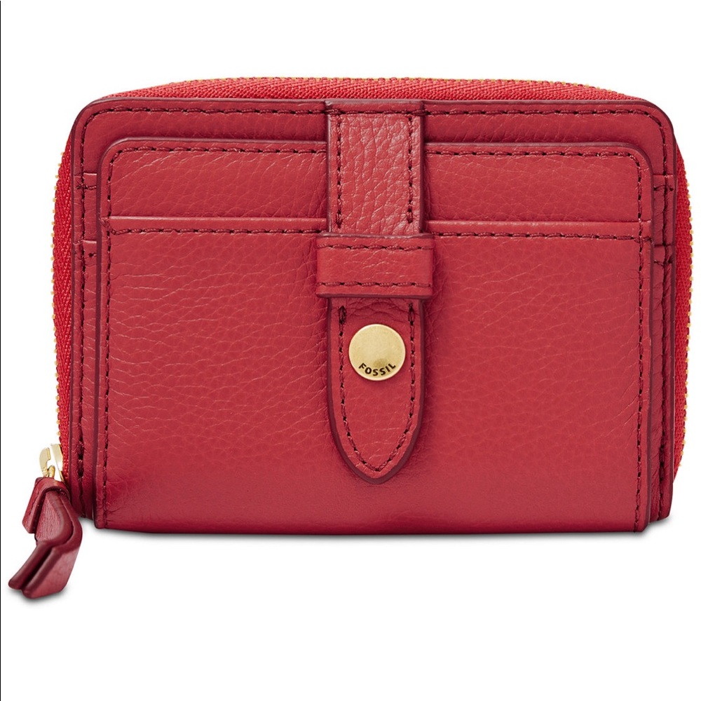 ❌SOLD❌NWT RED FOSSIL FIONA WALLET 🎈